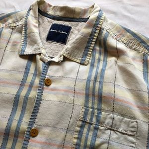 TOMMY BAHAMA SS Silk Blend Casual Geometric Shirt
